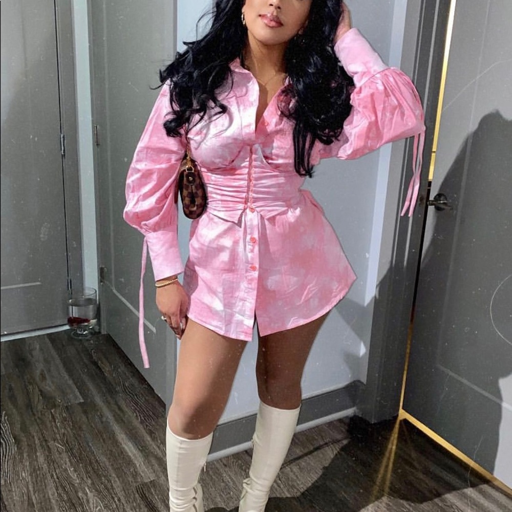 T-Shirt dress with Corset